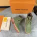 Louis Vuitton x Timberland Green Monogram Suede Boots – Limited Edition Unisex Luxury Outdoor Footwear 3.5CM #A44157
