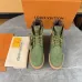 Louis Vuitton x Timberland Green Monogram Suede Boots – Limited Edition Unisex Luxury Outdoor Footwear 3.5CM #A44157