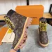 Louis Vuitton x Timberland Monogram Leather Unisex Boots – Limited Edition High-Top Rugged Fashion Footwear - 3.5CM