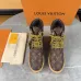Louis Vuitton x Timberland Monogram Leather Unisex Boots – Limited Edition High-Top Rugged Fashion Footwear - 3.5CM