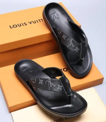 Louis Vuitton Shoes for Men Louis Vuitton Slippers Casual Leather flip-flops #9874782