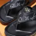 Men Louis Vuitton Slippers Casual Leather flip-flops Double leather high quality outsole wear resistant #9874786