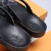 Men Louis Vuitton Slippers Casual Leather flip-flops Double leather high quality outsole wear resistant #9874786