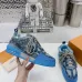 Louis Vuitton Skate Sneakers LV Trainer Blue #A31058