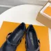 Louis Vuitton Shoes for Women's ROMY Flat Hollow Ballet Black #A48734