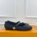 Louis Vuitton Shoes for Women's ROMY Flat Hollow Ballet Black #A48734