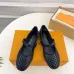 Louis Vuitton Shoes for Women's ROMY Flat Hollow Ballet Black #A48734