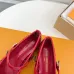 Louis Vuitton Shoes for Women's ROMY Flat Hollow Ballet Red #A48735