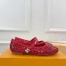 Louis Vuitton Shoes for Women's ROMY Flat Hollow Ballet Red #A48735