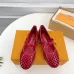 Louis Vuitton Shoes for Women's ROMY Flat Hollow Ballet Red #A48735