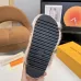 Louis Vuitton Cozy Fluffy Slippers with Leather Straps and Brand Embellishments #A54592