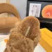 Louis Vuitton Cozy Fluffy Slippers with Leather Straps and Brand Embellishments #A54593