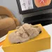 Louis Vuitton Cozy Fluffy Slippers with Leather Straps and Brand Embellishments #A54597