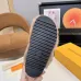 Louis Vuitton Cozy Fluffy Slippers with Leather Straps and Brand Embellishments #A54597