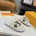 Louis Vuitton Cozy Fluffy Slippers with Leather Straps and Brand Embellishments #A54599