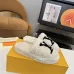 Louis Vuitton Cozy Fluffy Slippers with Leather Straps and Brand Embellishments #A54600
