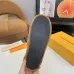 Louis Vuitton Cozy Fluffy Slippers with Leather Straps and Brand Embellishments #A54602