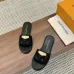 Louis Vuitton Shoes for Women's Louis Vuitton Slippers Black #A49413