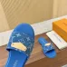Louis Vuitton Shoes for Women's Louis Vuitton Slippers Blue #A49419