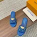 Louis Vuitton Shoes for Women's Louis Vuitton Slippers Blue #A49419