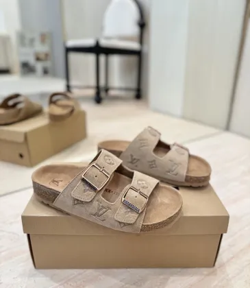 Louis Vuitton Shoes for Women's Louis Vuitton Slippers × BIRKENSTOCK #A62854 Louis Vuitton Shoes for Women's Louis Vuitton Slippers × BIRKENSTOCK #A62854