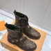 Louis Vuitton Monogram Ankle Boots with Lace-Up, Zipper and Decorative Straps #A54604