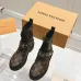 Louis Vuitton Monogram Ankle Boots with Lace-Up, Zipper and Decorative Straps #A54604