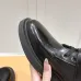 Louis Vuitton Shiny Black Ankle Boots with Lace-Up, Zipper and Decorative Straps #A54603