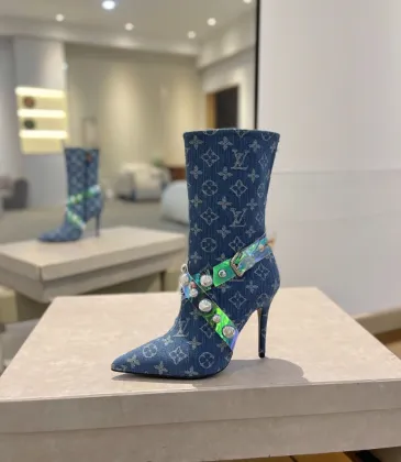 Louis Vuitton Shoes for Women's Louis Vuitton boots heel height:10cm #A58313 Louis Vuitton Shoes for Women's Louis Vuitton boots heel height:10cm #A58313