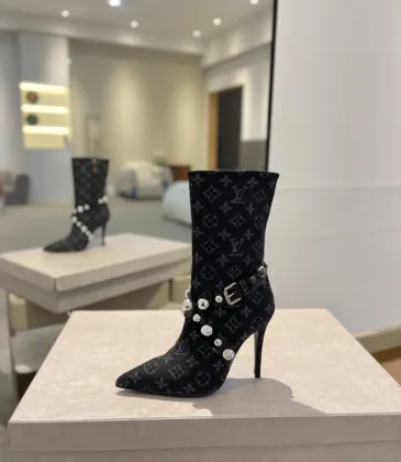 Louis Vuitton Shoes for Women's Louis Vuitton boots heel height:10cm #A58314 Louis Vuitton Shoes for Women's Louis Vuitton boots heel height:10cm #A58314