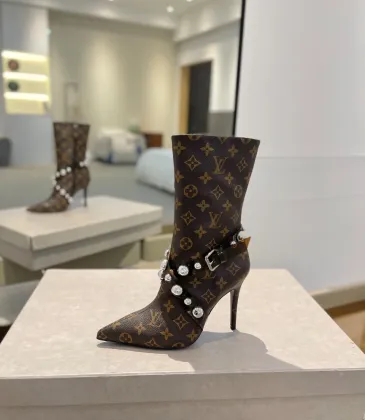 Louis Vuitton Shoes for Women's Louis Vuitton boots heel height:10cm #A58315 Louis Vuitton Shoes for Women's Louis Vuitton boots heel height:10cm #A58315
