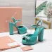 Miu Miu Shoes for MIUMIU High-heeled shoes for women Heel height:12cm #A61179