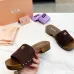 Miu Miu Shoes for women Suede Logo Slide Clogs #A48744