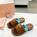 Miu Miu Shoes for women Suede Logo Slide Clogs #A48745