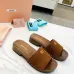 Miu Miu Shoes for women Suede Logo Slide Clogs #A48745