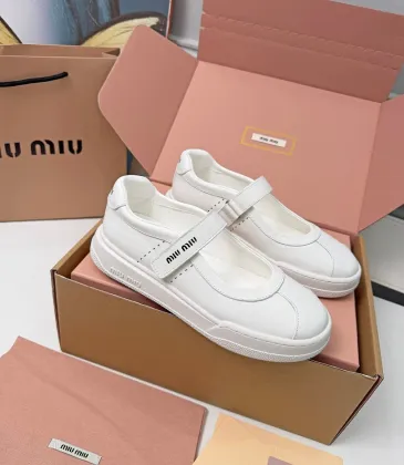 Miu Miu Women's Soft Leather Mary Jane Sneakers #A66069 Miu Miu Women's Soft Leather Mary Jane Sneakers #A66069