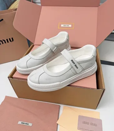 Miu Miu Women's Soft Leather Mary Jane Sneakers #A66070 Miu Miu Women's Soft Leather Mary Jane Sneakers #A66070