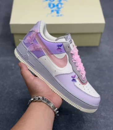 Nike Shoes for Nike Air Force 1 shoes Pink-Purple Butterfly Whisper #A62883