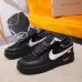 Nike x OFF-WHITE Air Force 1 shoes High Quality Black #999928119