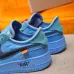 Nike x OFF-WHITE Air Force 1 shoes High Quality Blue #999928123