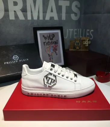 PHILIPP PLEIN new shoes Men's PHILIPP PLEIN Leather Sneakers white #9105058