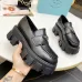 Prada Unisex Shoes Casual height increasing leather shoes #A39524