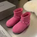 Balenciaga 2025 Winter Shearling Lined Snow Boots Buckle  Stud Details with Multi Color Options for Edgy Luxury Style #A57769