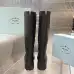 Prada Inspired Black Leather Knee-High Boots With Chunky Platform Sole #A54583