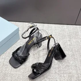 Prada Shoes for Women's Prada Sandals Heel height:7cm #A65288