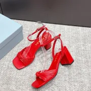 Prada Shoes for Women's Prada Sandals Heel height:7cm #A65289