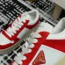 Prada Shoes for Women's Prada Sneakers Downtown Leather Red #A48725