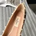 Top quality Valentino studded ballerinas Valentino Shoes for Women (Bare powder/black/rose red/patent leather black/patent leather nude) #A23189