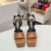 Versace shoes for Women's Sandals Medusa Aevitas Satin Platform RTW #A49011