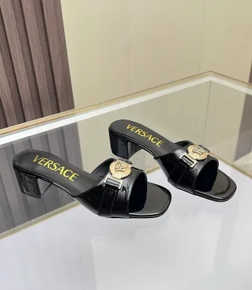 Versace shoes for Women's Versace Slippers heel height:3.5cm #A64782